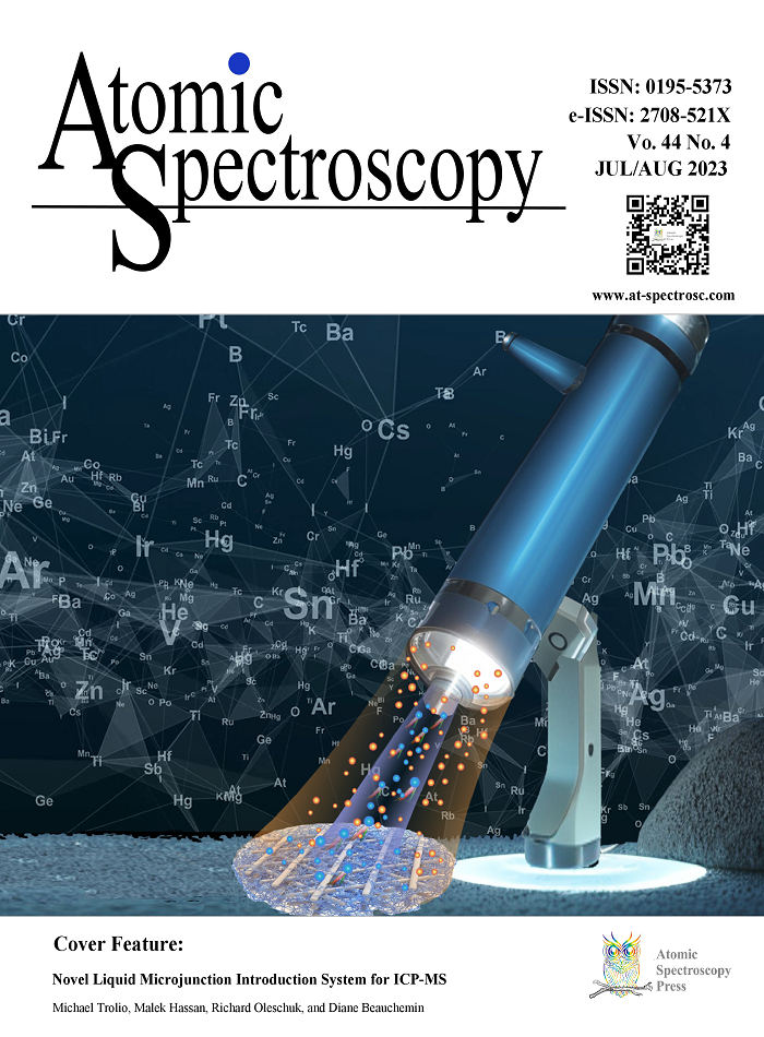 Atomic spectroscopy Vol. 44 No.4 (July-August 2023)